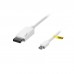 Кабель мультимедійний MiniDisplayPort to DisplayPort 0.3m white Kit (KITS-FL-001)