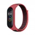 Ремінець до фітнес браслета BeCover Nylon Style для Xiaomi Mi Smart Band 5/6 Black-Red (705416)