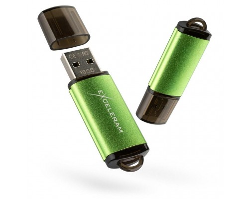 USB флеш накопичувач eXceleram 8GB A3 Series Green USB 2.0 (EXA3U2GR08)