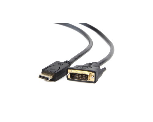 Кабель мультимедійний Display Port to DVI 24+1pin, 1.8m Cablexpert (CC-DPM-DVIM-1.8М)