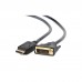 Кабель мультимедийный Display Port to DVI 24+1pin, 1.8m Cablexpert (CC-DPM-DVIM-1.8М)