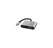 Перехідник Type-C to HDMI / VGA Extradigital (KBV1743)