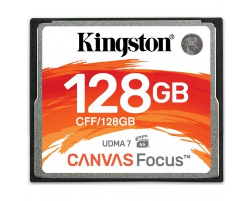 Карта памяти Kingston Compact Flash Card 128Gb Canvas Focus UDMA7 (CFF/128GB)