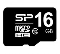 Карта пам'яті Silicon Power 16Gb microSDHC UHS-I class 10 (SP016GBSTHBU1V10SP)