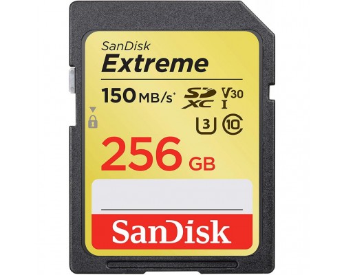 Карта пам'яті SanDisk 256GB SDXC class 10 UHS-I U3 Extreme (SDSDXV5-256G-GNCIN)