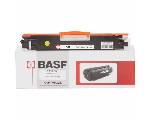 Картридж BASF для Canon LBP 7010C/7018C аналог Canon 729Y Yellow (KT-729Y)