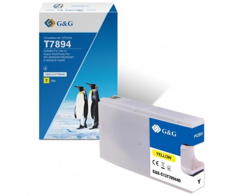 Картридж G&G Epson WF-5110/WF-5620 yellow XXL 4K (G&G-C13T789440)