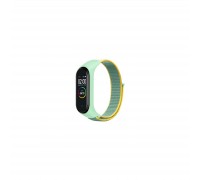 Ремінець до фітнес браслета BeCover Nylon Style для Xiaomi Mi Smart Band 7 Green-Yellow (707660)