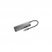 Концентратор Ugreen USB3.0 Type-C to USB 3.0x2/HDMI/RJ45/SD/TF/PD CM212 gray (50852)