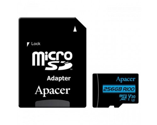 Карта пам'яті Apacer 256GB microSDHC class 10 UHS-I U1 V10 (AP256GMCSX10U7-R)