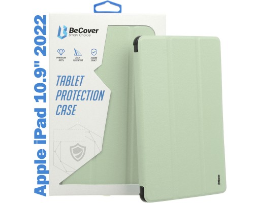 Чохол до планшета BeCover TPU Edge mount Apple Pencil Apple iPad 10.9" 2022 Green (708483)