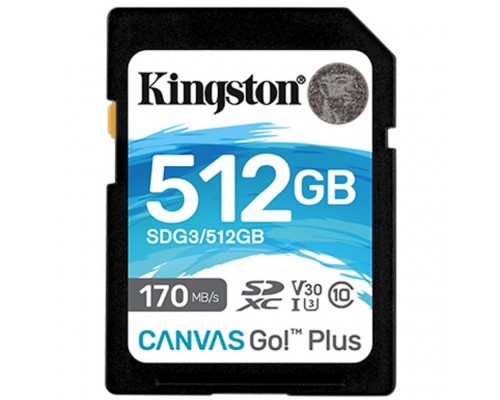 Карта пам'яті Kingston 512GB SDXC class 10 UHS-I U3 Canvas Go Plus (SDG3/512GB)