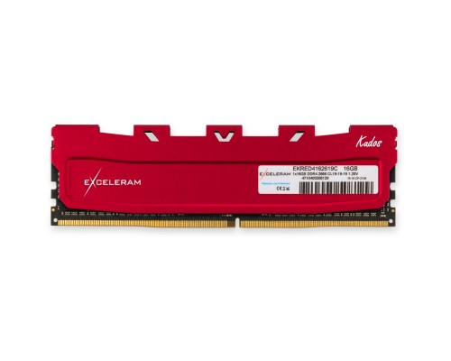 Модуль пам'яті для комп'ютера DDR4 16GB 2666 MHz Red Kudos eXceleram (EKRED4162619C)