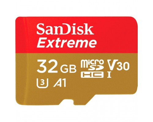 Карта пам'яті SANDISK 32GB microSDHC class 10 UHS-I A1 V30 Extreme (SDSQXAF-032G-GN6GN)