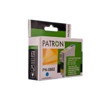 Картридж Patron EPSON R265/285/360,RX560/585/685,P50,PX650 CYAN (T0802) (PN-0802)