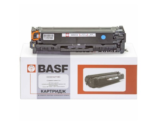 Картридж BASF для HP CLJ CP2025/CM2320, Canon 718 Cyan (KT-CC531A)