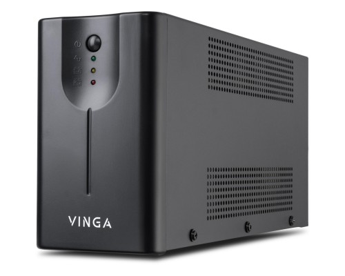 Пристрій безперебійного живлення Vinga LED 600VA metal case with USB (VPE-600MU)