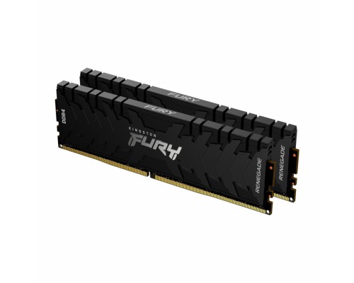Модуль пам'яті для комп'ютера DDR4 64GB (2x32GB) 3600 MHz Fury Renegade Black Kingston Fury (ex.HyperX) (KF436C18RBK2/64)