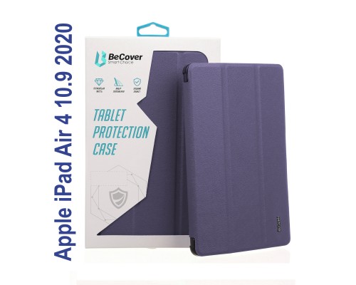 Чохол до планшета BeCover Tri Fold Soft TPU mount Apple Pencil Apple iPad Air 4 10.9 2020/2022 Purple (706751)