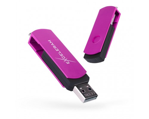 USB флеш накопичувач eXceleram 16GB P2 Series Purple/Black USB 2.0 (EXP2U2PUB16)