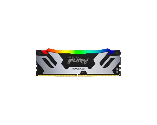 Модуль пам'яті для комп'ютера DDR5 24GB 6400 MHz Renegade RGB Black Kingston Fury (ex.HyperX) (KF564C32RSA-24)