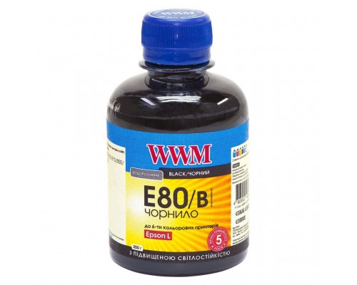 Чернила WWM EPSON L800 black (E80/B)