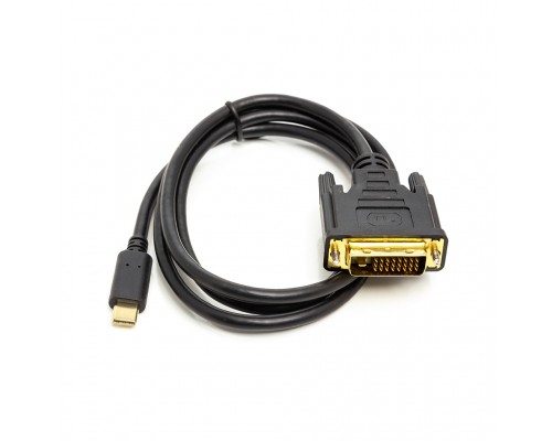 Перехідник USB Type-C 3.1 to DVI (24+1) (M) 1.0m PowerPlant (CA912124)