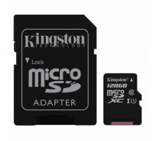 Карта пам'яті Kingston 128GB microSDXC class 10 UHS-I Canvas Select (SDCS/128GB)