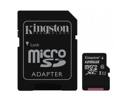 Карта пам'яті Kingston 128GB microSDXC class 10 UHS-I Canvas Select (SDCS/128GB)