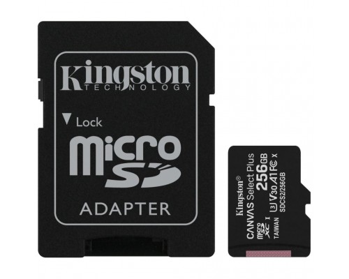 Карта пам'яті Kingston 256GB microSD class 10 A1 Canvas Select Plus (SDCS2/256GB)