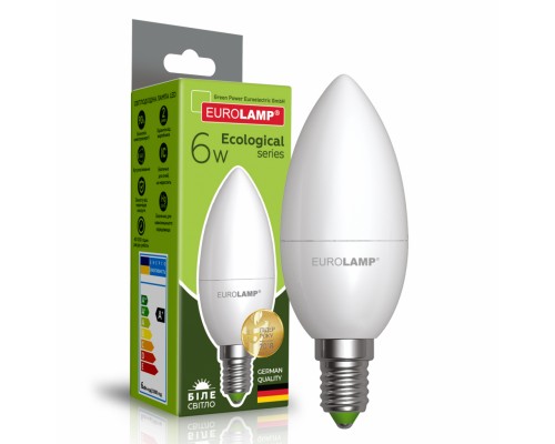 Лампочка Eurolamp LED CL 6W E14 4000K 220V (LED-CL-06144(P))