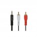 Кабель мультимедійний Jack 3.5mm to 2RCA 1.0m 2E (2E-W33291 2E (2E-W33291M)