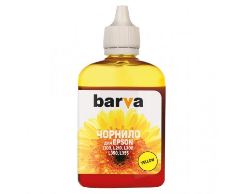 Чорнило BARVA EPSON L100/L210/L300/L350/L355 90г (T6644) YELLOW (L100-404)