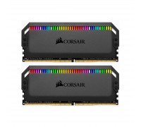 Модуль пам'яті для комп'ютера DDR4 32GB (2x16GB) 3000 MHz Dominator Platinum RGB Black Corsair (CMT32GX4M2C3000C15)