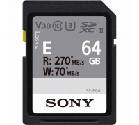 Карта пам'яті SONY 64GB SDXC class 10 UHS-II U3 V60 Entry (SFE64.AE)