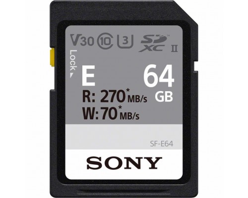 Карта пам'яті Sony 64GB SDXC class 10 UHS-II U3 V30 Entry (SFE64.AE)