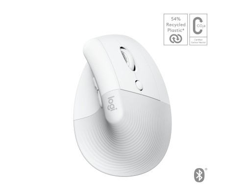 Мишка Logitech Lift for Mac Vertical Ergonomic Mouse Off White (910-006477)