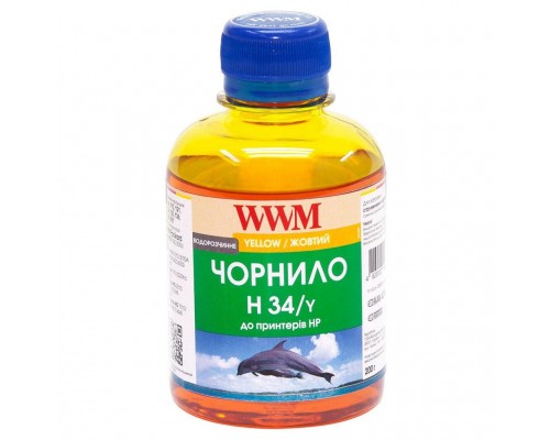 Чорнило WWM HP № 22/134/136 (8766/9361) yellow (H34/Y)