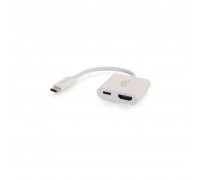 Переходник C2G USB-C to HDMI USB-C white (CG80493)