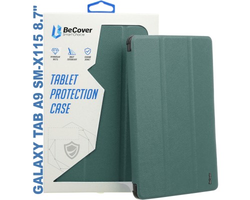 Чохол до планшета BeCover Soft Edge stylus holder Samsung Tab A9 SM-X115 8.7" Dark Green (710357)