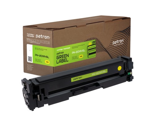 Картридж Patron HP CLJ CF402A для M252/M274/M277 Yellow, GREEN Label (PN-201AYGL)