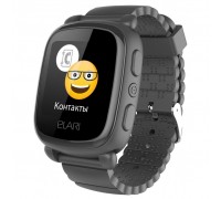 Смарт-годинник ELARI KidPhone 2 Black з GPS-трекером (KP-2B)