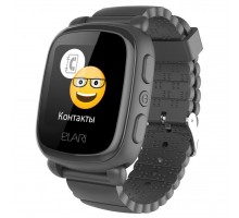 Смарт-часы ELARI KidPhone 2 Black с GPS-трекером (KP-2B)