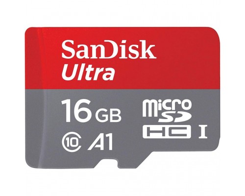 Карта пам'яті SanDisk 16GB microSDHC class 10 UHS-I U1 A1 (SDSQUAR-016G-GN6MN)