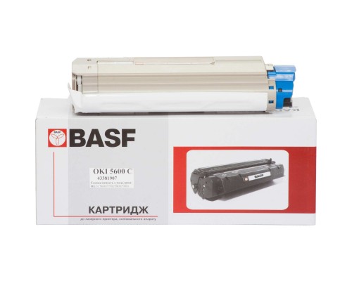 Тонер-картридж BASF OKI C5600/5700 Cyan 43381907 (KT-C5600C-43381907)