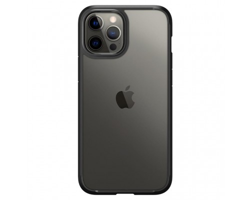 Чохол до мобільного телефона Spigen iPhone 12 Pro Max Crystal Hybrid, Matte Black (ACS01477)