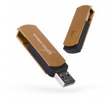 USB флеш накопичувач eXceleram 64GB P2 Series Brown/Black USB 2.0 (EXP2U2BRB64)