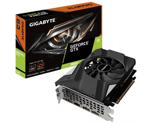 Видеокарта GIGABYTE GeForce GTX1660 6144Mb MINI ITX OC (GV-N1660IXOC-6GD)