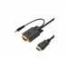 Переходник HDMI to VGA Cablexpert (A-HDMI-VGA-03-6)