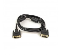 Кабель мультимедійний DVI to DVI 24+1pin, 1.5m ferrites PowerPlant (CA910854)